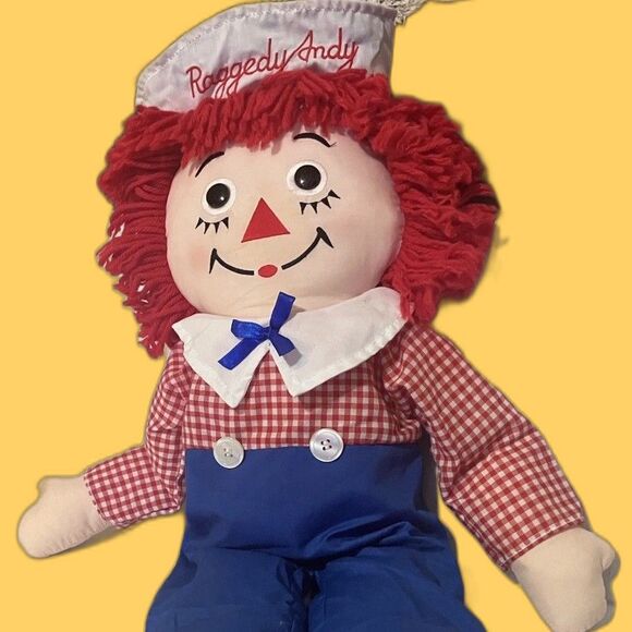 15' Vintage 1981 Applause Raggedy Andy Doll #8457 "80th Birthday" - Picture 9 of 16